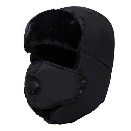 Bumen Sombreros de Pareja de Felpa Unisex de otoño e Invierno para el Calor, el Viento y el Polvo, Sombreros de esquí para Montar Bumen Sombreros de Pareja de Felpa Unisex de otoño e Invierno para el Calor, el Viento y el Polvo, Sombreros de esquí para Montar
