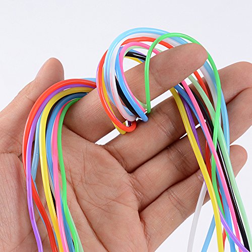 BUONDAC 100m Cuerda Hilo Scoubidou Cordón Plástico para Collar Pulseras Abalorios Manualidades DIY, 10 Colores BUONDAC 100m Cuerda Hilo Scoubidou Cordón Plástico para Collar Pulseras Abalorios Manualidades DIY, 10 Colores