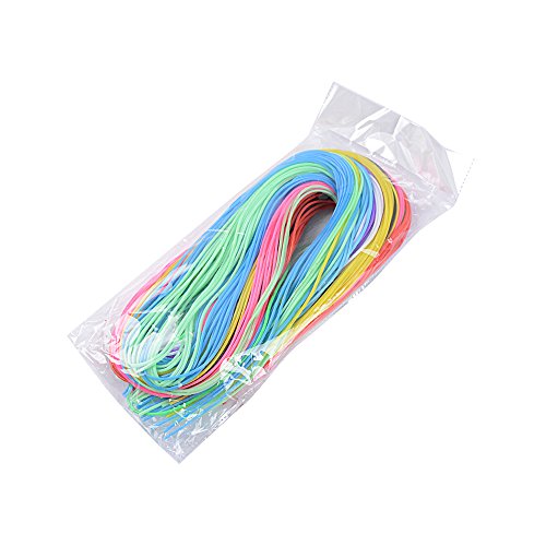 BUONDAC 100m Cuerda Hilo Scoubidou Cordón Plástico para Collar Pulseras Abalorios Manualidades DIY, 10 Colores