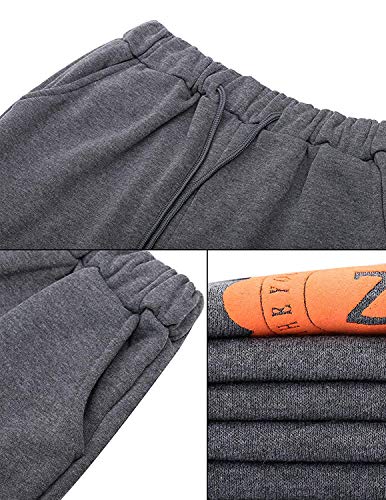 BUOYDM 3piezas Chándales para Mujer Conjuntos Deportivos Hoodie Sweatshirt con Capucha + Chaleco Chaqueta + Pantalones para Otoño e Invierno, Gris M