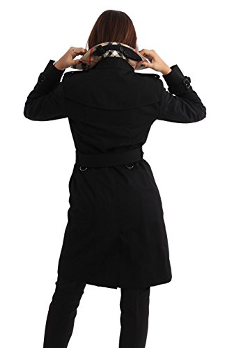 Burberry The Sandringham - Trench Coat Heritage Black, Mujer, Talla 10.