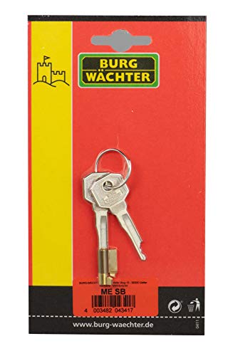 Burg wächter 04341-Cerradura para cerradura de muebles (cilindro de 6 mm, incluye 2 llaves, ME/2 SB)