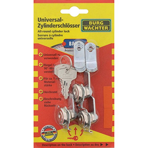 Burg wächter - Juego cerradura lengueta 1-2mm muelle presión (blister 2u)