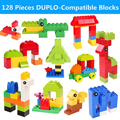 burgkidz Juego de Mesa Actividades Construccion Múltiples 5 en 1, Mesa y Silla Infantil con Bloques de Construcción Grandes de 128 Piezas, Juegos de Construcción para Niños, Azul burgkidz Juego de Mesa Actividades Construccion Múltiples 5 en 1, Mesa y Silla Infantil con Bloques de Construcción Grandes de 128 Piezas, Juegos de Construcción para Niños, Azul