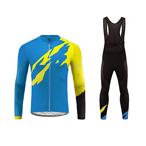 BurningBikewear Uglyfrog Hombres Maillots de Bicicleta Jersey de Manga Larga + Pantalones Acolchados Ropa de Ciclismo Respirable Secado Rápido Cómodo DXMZ13 BurningBikewear Uglyfrog Hombres Maillots de Bicicleta Jersey de Manga Larga + Pantalones Acolchados Ropa de Ciclismo Respirable Secado Rápido Cómodo DXMZ13