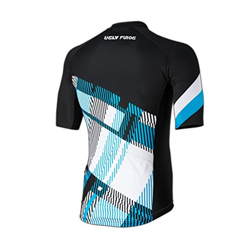 BurningBikewear Uglyfrog Ropa de Ciclismo Maillots Bicicleta Manga Corta Cómoda Tops DXMZ10