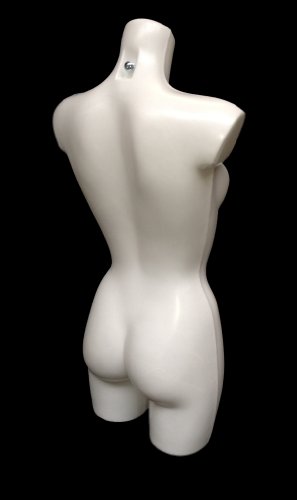 Busto de maniquí deportivo femenino blanco para ropa de baño y ropa de moda