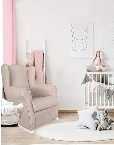 Butaca Lactancia Rodero o mecedora- Tela Antimanchas (Acualine). Medidas: 96 * 74 * 78 cm. Ideal para amantar y balancear al bebe para dormirlo.… (beige) Butaca Lactancia Rodero o mecedora- Tela Antimanchas (Acualine). Medidas: 96 * 74 * 78 cm. Ideal para amantar y balancear al bebe para dormirlo.… (beige)