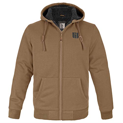 BW-ONLINE-SHOP Arctic - Sudadera con capucha y cremallera marrón claro XXXL BW-ONLINE-SHOP Arctic - Sudadera con capucha y cremallera marrón claro XXXL