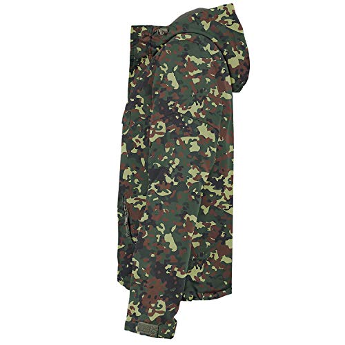 BW-ONLINE-SHOP Chaqueta cortavientos con capucha para hombre con forro polar camuflaje XL BW-ONLINE-SHOP Chaqueta cortavientos con capucha para hombre con forro polar camuflaje XL