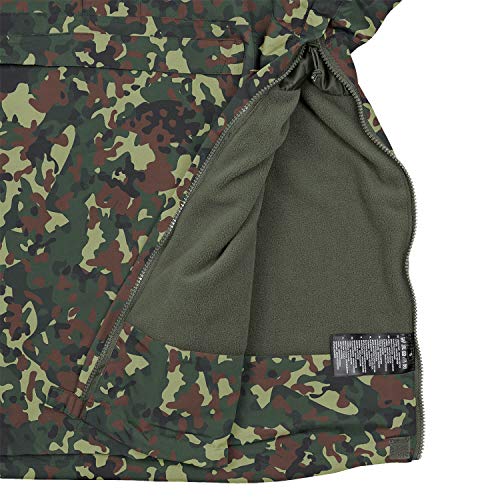 BW-ONLINE-SHOP Chaqueta cortavientos con capucha para hombre con forro polar camuflaje XL BW-ONLINE-SHOP Chaqueta cortavientos con capucha para hombre con forro polar camuflaje XL