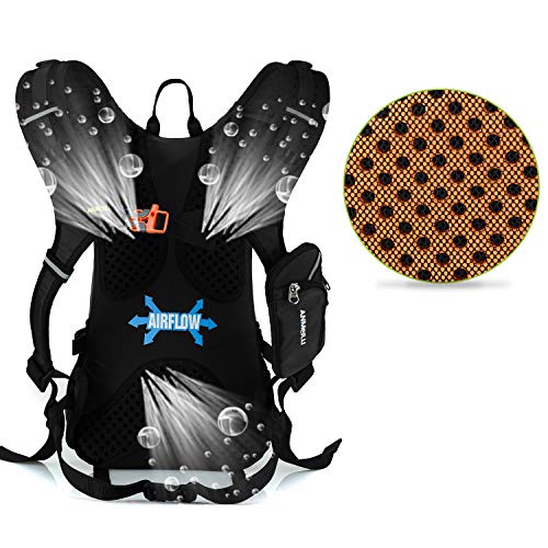 BWBIKE Mochila de Bicicleta Mochila de Ciclismo, 18L Mochila de Bicicleta de Bicicleta a Prueba de Agua con Cubierta de Lluvia, Mochila Deportiva para Montar en Bicicleta