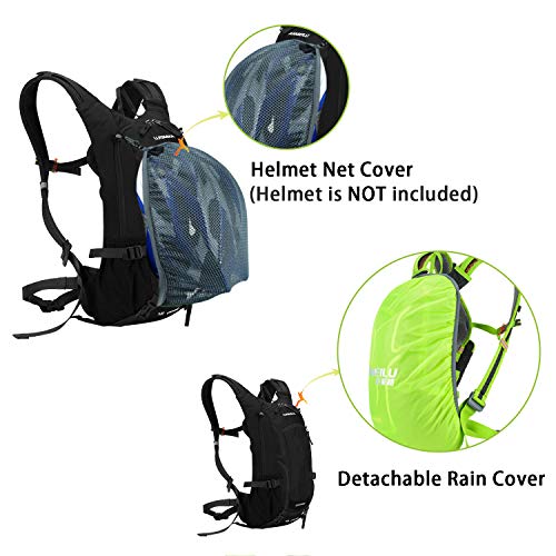 BWBIKE Mochila de Bicicleta Mochila de Ciclismo, 18L Mochila de Bicicleta de Bicicleta a Prueba de Agua con Cubierta de Lluvia, Mochila Deportiva para Montar en Bicicleta