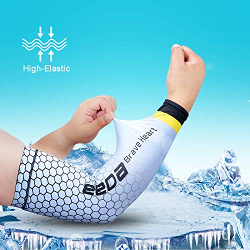 Bwiv Unisex Manguitos del Brazo para Deportes Anti UV UPF 40+ en Forma de Panal Manguitos refrescantes para Actividades al Aire Libre 1 par Blanco M Bwiv Unisex Manguitos del Brazo para Deportes Anti UV UPF 40+ en Forma de Panal Manguitos refrescantes para Actividades al Aire Libre 1 par Blanco M