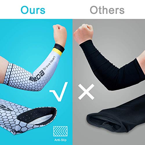 Bwiv Unisex Manguitos del Brazo para Deportes Anti UV UPF 40+ en Forma de Panal Manguitos refrescantes para Actividades al Aire Libre 1 par Blanco M Bwiv Unisex Manguitos del Brazo para Deportes Anti UV UPF 40+ en Forma de Panal Manguitos refrescantes para Actividades al Aire Libre 1 par Blanco M