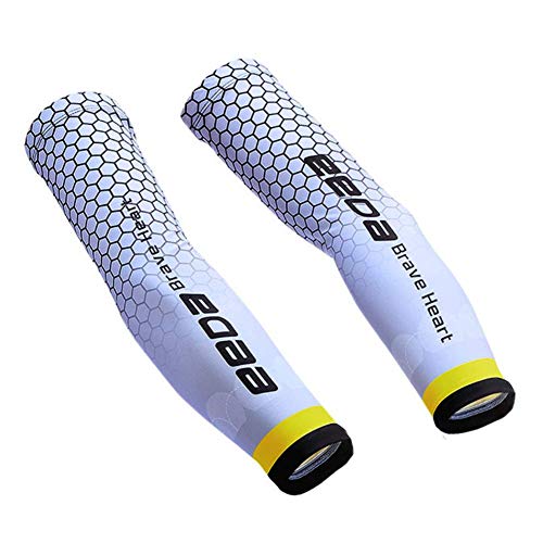 Bwiv Unisex Manguitos del Brazo para Deportes Anti UV UPF 40+ en Forma de Panal Manguitos refrescantes para Actividades al Aire Libre 1 par Blanco M Bwiv Unisex Manguitos del Brazo para Deportes Anti UV UPF 40+ en Forma de Panal Manguitos refrescantes para Actividades al Aire Libre 1 par Blanco M