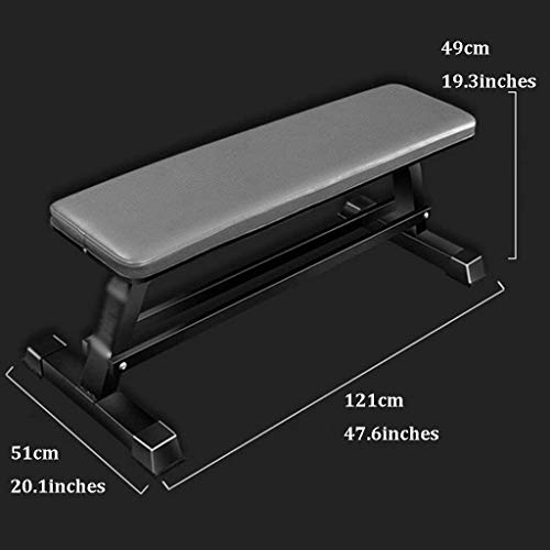 Byakns Casa o Comercial Equipo de Fitness Fitness Bench Bench Bench Press Press Silla Fitness, Can Cargar 500kg (Color: Negro, Tamaño: 1215149 cm), Tamaño: 121 * 51 * 49cm, Color: Negro