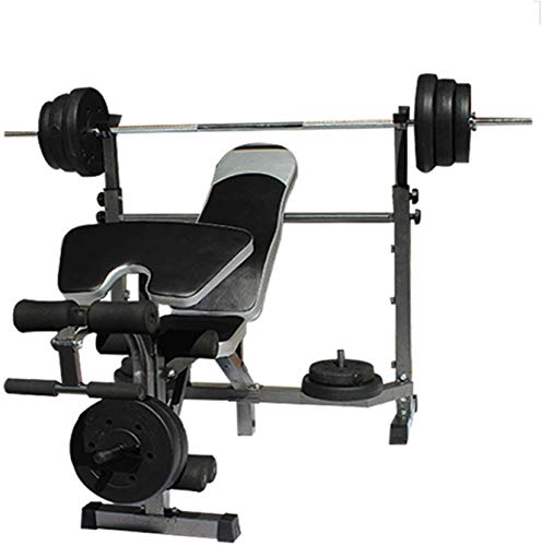 Byakns Hogar o Comercial Pierna Músculo Fitness Equipo Banco de Peso olímpico para Entrenamiento de Cuerpo, Banco de Peso Ajustable con Cuclillas Independientes y Almohadilla predicadora, para Uso en Byakns Hogar o Comercial Pierna Músculo Fitness Equipo Banco de Peso olímpico para Entrenamiento de Cuerpo, Banco de Peso Ajustable con Cuclillas Independientes y Almohadilla predicadora, para Uso en