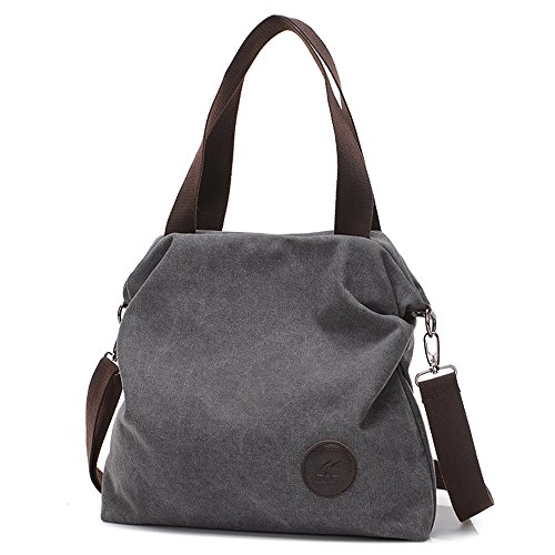 BYD - Mujeres Bolsa de lona Bolsos bandolera Multifuncional Retro Tote Carteras de mano BYD - Mujeres Bolsa de lona Bolsos bandolera Multifuncional Retro Tote Carteras de mano
