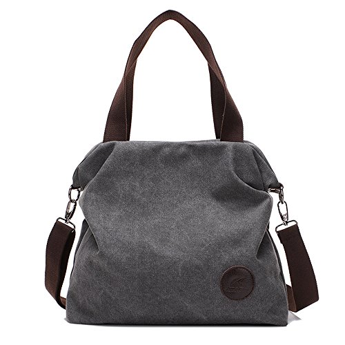 BYD - Mujeres Bolsa de lona Bolsos bandolera Multifuncional Retro Tote Carteras de mano BYD - Mujeres Bolsa de lona Bolsos bandolera Multifuncional Retro Tote Carteras de mano