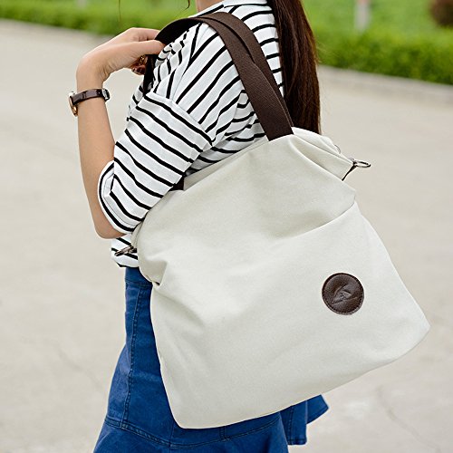 BYD - Mujeres Bolsa de lona Bolsos bandolera Multifuncional Retro Tote Carteras de mano BYD - Mujeres Bolsa de lona Bolsos bandolera Multifuncional Retro Tote Carteras de mano