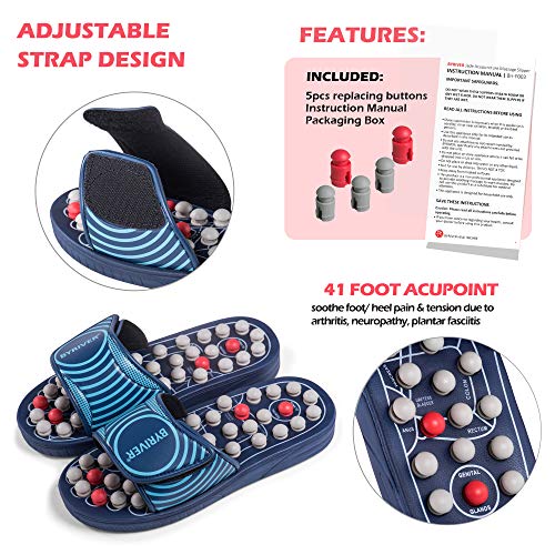 BYRIVER Estimulación Masaje Zapatillas Sandalias Zapatos, Masajeador de pies, Alivio de la neuropatía, artritis, fascitis plantar, dolor, Regalo de salud para mamá papá (05S) BYRIVER Estimulación Masaje Zapatillas Sandalias Zapatos, Masajeador de pies, Alivio de la neuropatía, artritis, fascitis plantar, dolor, Regalo de salud para mamá papá (05S)