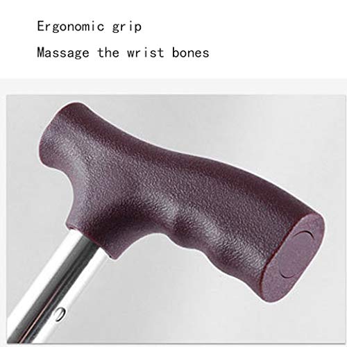 BYY Asiento plegable de bastón, taburete con asa para silla muleta, portátil, cómodo, altura ajustable, estructura principal de aleación de aluminio estable para personas mayores sentadas y caminatas BYY Asiento plegable de bastón, taburete con asa para silla muleta, portátil, cómodo, altura ajustable, estructura principal de aleación de aluminio estable para personas mayores sentadas y caminatas