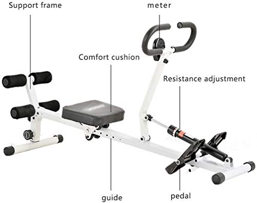 BZLLW Máquinas de Remo, Máquina de Remo de Kayak Remo Indoor con 10 Seguimiento de los progresos Resistencia hidráulica BZLLW Máquinas de Remo, Máquina de Remo de Kayak Remo Indoor con 10 Seguimiento de los progresos Resistencia hidráulica
