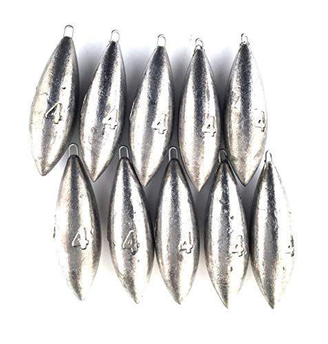 BZS Beach Bomb (10 Pack) Peso de Pesca en el mar Peso del mar 1oz, 2oz, 3oz, 4oz, 5oz o 6oz (4oz -113.39g)