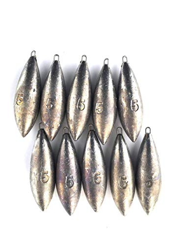 BZS Beach Bomb (10 Pack) Peso de Pesca en el mar Peso del mar 1oz, 2oz, 3oz, 4oz, 5oz o 6oz (4oz -113.39g)