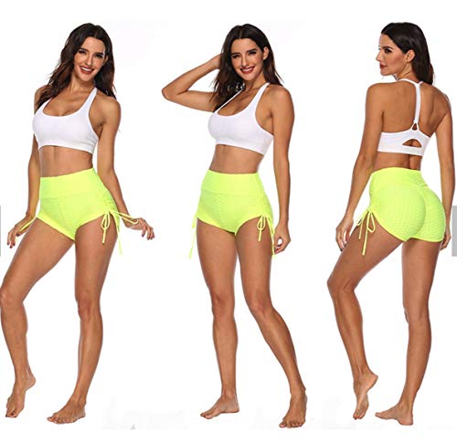 C K CrisKat Pack 2 Shorts Pantalones Deportes Cortos de Fitness Mallas para Mujer Elástico de Alta Cintura para Correr Gimnasio Gym (2 Rosa/Lima, M) C K CrisKat Pack 2 Shorts Pantalones Deportes Cortos de Fitness Mallas para Mujer Elástico de Alta Cintura para Correr Gimnasio Gym (2 Rosa/Lima, M)
