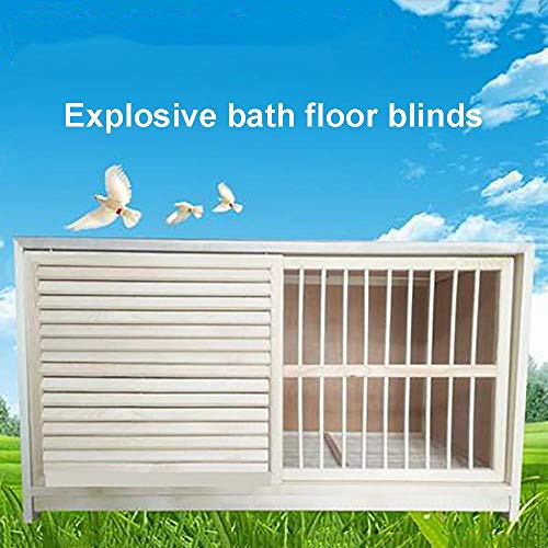 Cabaña de Conejo de Madera, Hatching Anti-Disturbance Nest Box Hanging Nest Guinea Pig Hutch Indoor Wood Outdoor Cat House Pigeon Breeding Supplies 80 * 40 * 45cm