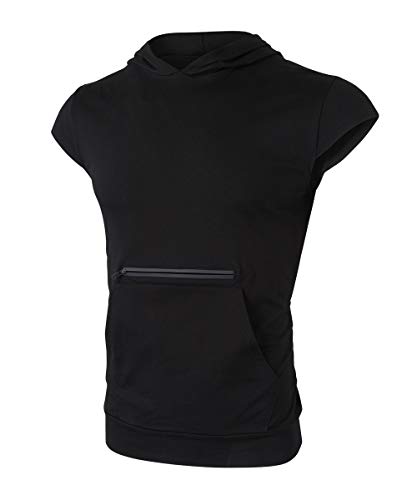 Cabeen Camiseta de Tirantes Deportiva Fitness Sudadera con Capucha Sin Mangas para Hombre Culturismo Gym Tank Topcon Bolsillos Cabeen Camiseta de Tirantes Deportiva Fitness Sudadera con Capucha Sin Mangas para Hombre Culturismo Gym Tank Topcon Bolsillos