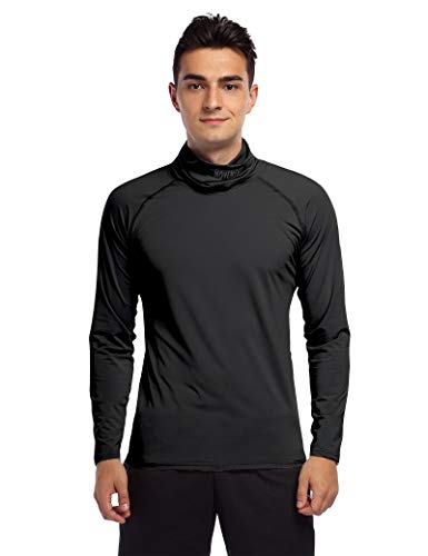 Cabeen Camiseta Hombre Compresión Ropa Deportiva Manga Larga Base Layers para Running, Correr, Gym, Fitness，Ciclismo