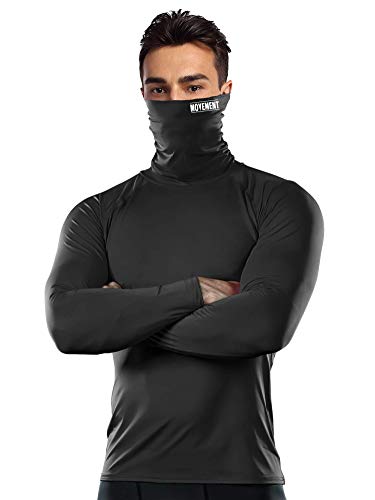 Cabeen Camiseta Hombre Compresión Ropa Deportiva Manga Larga Base Layers para Running, Correr, Gym, Fitness，Ciclismo