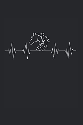 Cabeza de caballo: Cuaderno de silueta de caballos din A5 regalo de latido del corazón de caballos con 120 páginas Cabeza de caballo: Cuaderno de silueta de caballos din A5 regalo de latido del corazón de caballos con 120 páginas
