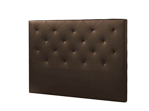 Cabezal tapizado Rombo 160X115 Chocolate, Acolchado con Espuma, 8 cm de Grosor, Incluye herrajes para Colgar Cabezal tapizado Rombo 160X115 Chocolate, Acolchado con Espuma, 8 cm de Grosor, Incluye herrajes para Colgar