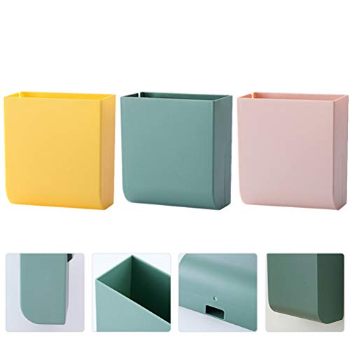 Cabilock 3 Unids Soporte Remoto sin Orificios Montaje en Pared Control Remoto Caja de Almacenamiento Garaje Organizador de Medios Caddy para Al Lado de La Mesa Dormitorio Pared Color de La Cabilock 3 Unids Soporte Remoto sin Orificios Montaje en Pared Control Remoto Caja de Almacenamiento Garaje Organizador de Medios Caddy para Al Lado de La Mesa Dormitorio Pared Color de La