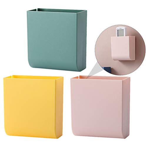Cabilock 3 Unids Soporte Remoto sin Orificios Montaje en Pared Control Remoto Caja de Almacenamiento Garaje Organizador de Medios Caddy para Al Lado de La Mesa Dormitorio Pared Color de La Cabilock 3 Unids Soporte Remoto sin Orificios Montaje en Pared Control Remoto Caja de Almacenamiento Garaje Organizador de Medios Caddy para Al Lado de La Mesa Dormitorio Pared Color de La