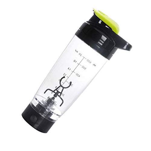 Cabilock Vortex Blender Shaker Bottle Eléctrico Batidora Automática Botella Proteína Polvo a Prueba de Fugas Agitador Vaso Agitador 600Ml (Verde)