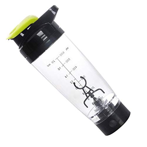 Cabilock Vortex Blender Shaker Bottle Eléctrico Batidora Automática Botella Proteína Polvo a Prueba de Fugas Agitador Vaso Agitador 600Ml (Verde)