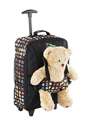 Cabin Max Bear - Maleta con Ruedas para Niños Bolso para Osito de 50 x 34 x 20 cm (20 x 13,5 x 8 Pulgadas) - 33 L - ¡Ligera! (Emoji)