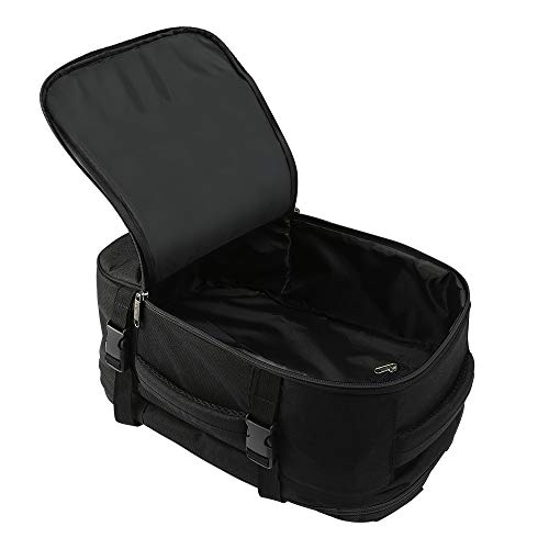 Cabin Max Chicago 20L Stowaway - Maleta de Cabina de 40x20x25 cm Ideal como Bolso para Debajo del Asiento Gratuito de Ryanair - Mochila Pequeña Cualquier Ocasión (Negro) (Negro)