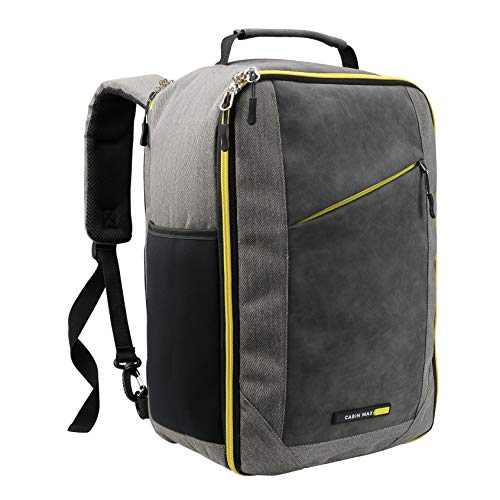 Cabin Max Manhattan Stowaway 40 x 20 x 25 cm – Maleta de Cabina para Ryanair 40x20x25 Maleta de Viaje Barata Nuevas Regulaciones sobre Equipaje Gratuito en Vuelos de Ryanair (Yellow Detail) Cabin Max Manhattan Stowaway 40 x 20 x 25 cm – Maleta de Cabina para Ryanair 40x20x25 Maleta de Viaje Barata Nuevas Regulaciones sobre Equipaje Gratuito en Vuelos de Ryanair (Yellow Detail)