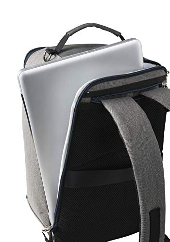 Cabin Max Manhattan Stowaway XL – Maleta de Cabina para Ryanair 40x20x25 Maleta de Viaje Barata Nuevas Regulaciones sobre Equipaje Gratuito en Vuelos de Ryanair (Blue Detail)