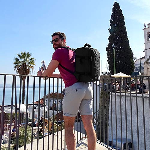 Cabin Max Metz 20L 40x20x25 cm Maleta de Cabina Pequeña Mochila de Viaje Stowaway Ideal para Llevar Debajo del Asiento en Ryanair (Negro) Cabin Max Metz 20L 40x20x25 cm Maleta de Cabina Pequeña Mochila de Viaje Stowaway Ideal para Llevar Debajo del Asiento en Ryanair (Negro)