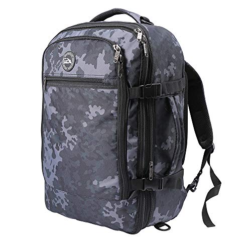 Cabin Max Metz XL - Maleta de Viaje de Cabina 55 x 40 x 20 cm - Capacidad Impresionante de 55 litros - ¡Aprobada para Todos los Vuelos de Thomas Cook y Muchas Otras Aerolíneas! (Camo Gris)