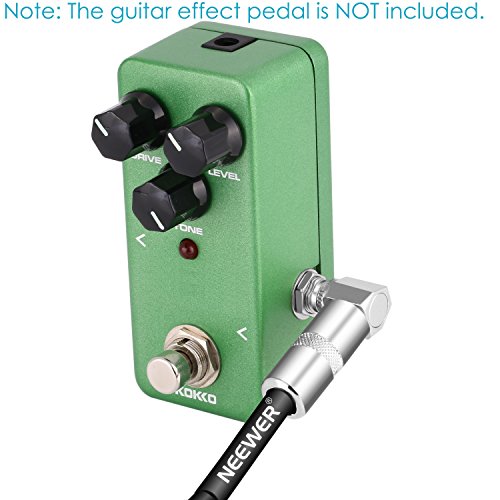 Cable de guitarra Neewer®, 2 m, duradero con conector estándar de 0,6 cm a ángulo recto, protección de goma extraflexible y conectores de metal sólido para una excelente transmisión de sonido (negro) Cable de guitarra Neewer®, 2 m, duradero con conector estándar de 0,6 cm a ángulo recto, protección de goma extraflexible y conectores de metal sólido para una excelente transmisión de sonido (negro)