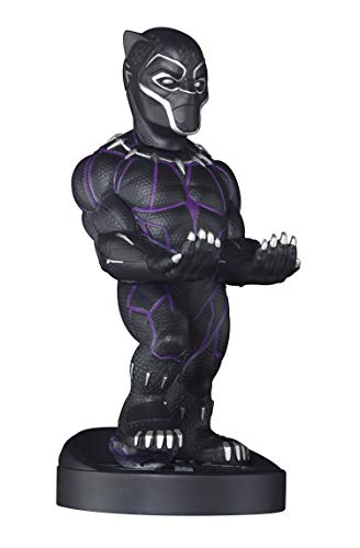 Cable guy Black Panther,soporte de sujeción y carga para mando de consola y smartphone con tu personaje favorito con licencia de Marvel Avengers Endgame.Producto con licencia oficial.Exquisite Gaming