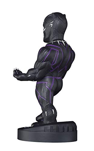 Cable guy Black Panther,soporte de sujeción y carga para mando de consola y smartphone con tu personaje favorito con licencia de Marvel Avengers Endgame.Producto con licencia oficial.Exquisite Gaming